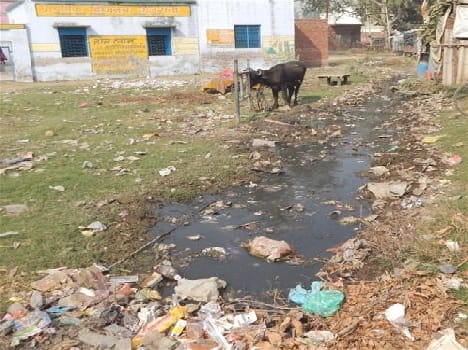 water flow on road